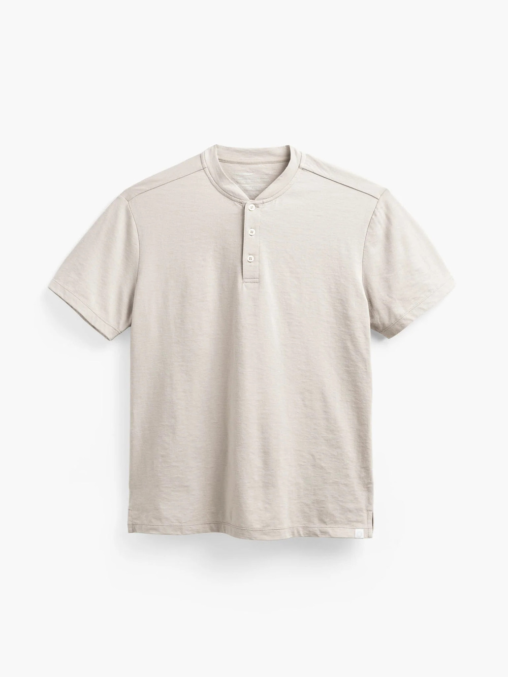 Ministry of Supply Taupe Short Sleeve Henley/8755